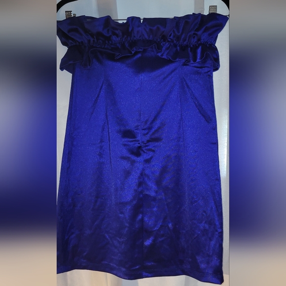 * Mini NWT ROYAL BLUE COCKTAIL DRESS - Picture 3 of 5